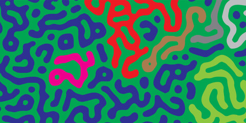 Fototapeta premium abstract turing pattern background. This illustration is designed to make a smooth seamless pattern if you duplicate it vertically and horizontally to cover more space. Futuristic technology concept.