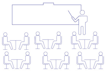 Meeting icon line vector illustration. People talk icon simple vector. Business group. Speak meeting. 