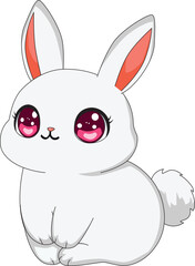 Cute Rabbit Cartoon Bunny Vector