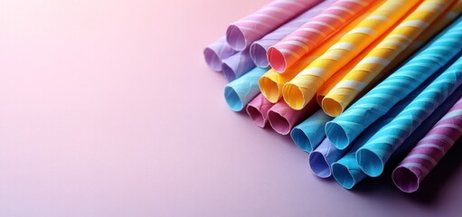 A Colorful Delight: Pastel Striped Candy Canes