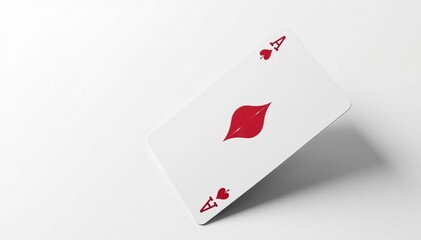 Obraz premium Close-up of a single flipped playing card, isolated on white background , flipping, spade, detail