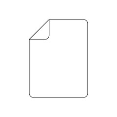 端の折れた紙　無地
Plain paper with folded edges