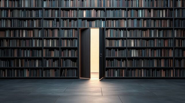 A digital stream of knowledge flowing into various doors, each labeled with different career options