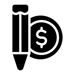 Calculating finance Solid Icon