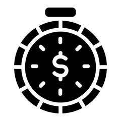 Financial timing Solid Icon