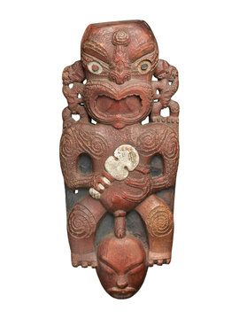 Maori Tekoteko Gable Figure - 1820s Tribal Art from Te Arawa