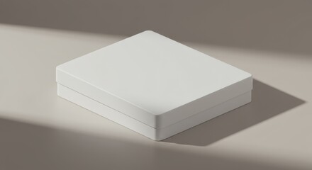 White Square Box with Lid