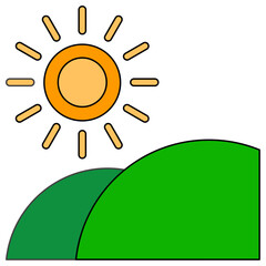 field sun icon