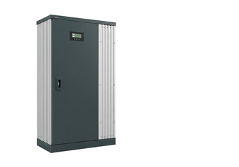 Isolated Metal Cabinet with Display in Studio