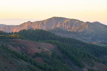 Obraz premium mountain landscape in gran canaria