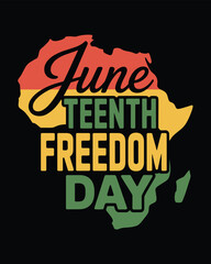 Obraz premium Juneteenth T-shirt Design, Hoodie Design, and more uses