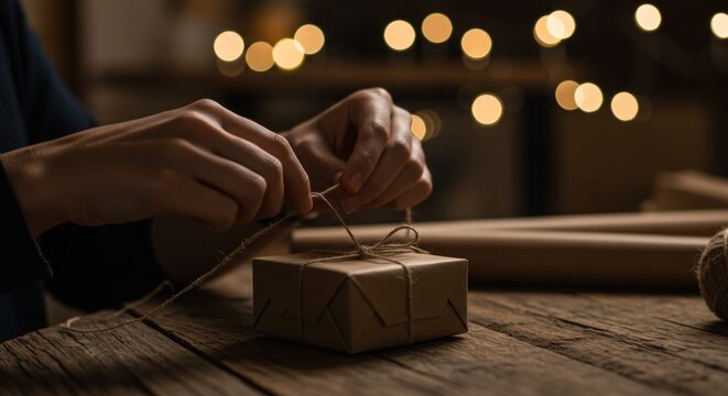 Gift Wrapping Illustration