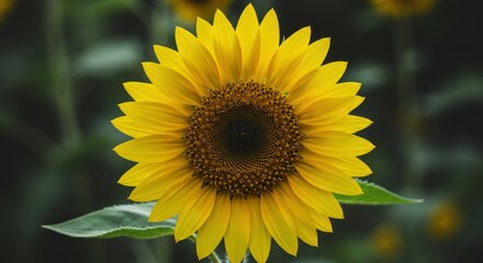 Obraz premium Sunflower in Bloom, Photo