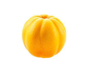 A vibrant and juicy pomelo against a transparent backdrop.