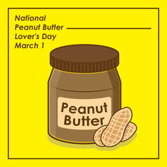 National Peanut Butter Lover's Day – March 1.