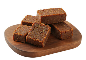 Delicious Brown Sugar Cakes on Wooden Board, Sweet Treat