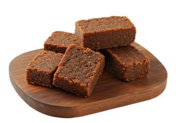 Delicious Brown Sugar Cakes on Wooden Board, Sweet Treat