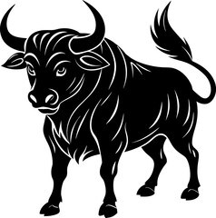 black bull vector