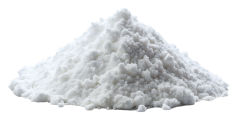 Pile of white snow isolated white background