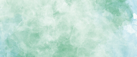 Vector Colorful green and Blue Watercolor Background