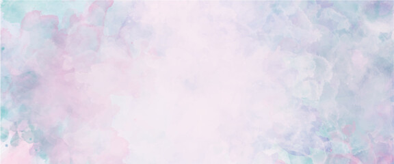 Vector purple shades and blue watercolor paper textured illustration for grunge design.