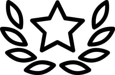 Winer star icon symbol Illustration 