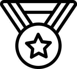 Star Symbol Business Award Medal Trophy Icon Design