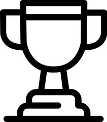 Winning Reward Trophy Symbol Icon