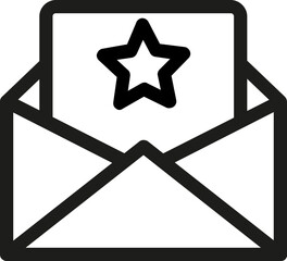 Email Message Favorite Star Bookmark icon