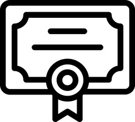 Certificate vector illustration icon