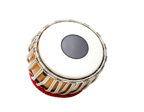 Tabla Drum Isolated on Transparent Background