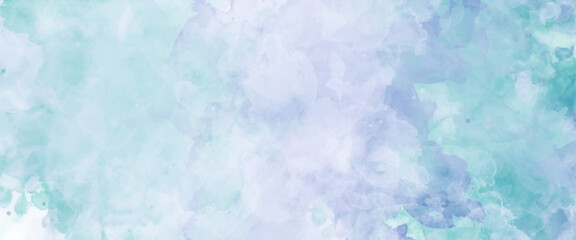Beautiful colorful Blue Watercolor Background