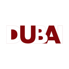 Creative Dubai Typography creative logo design

