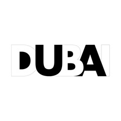 Creative Dubai Typography creative logo design

