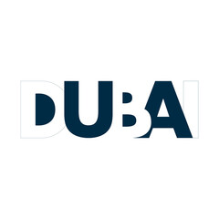 Creative Dubai Typography creative logo design

