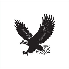 Powerful Eagle Silhouette Clip art