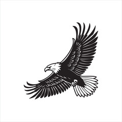 Powerful Eagle Silhouette Clip art
