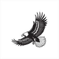 Powerful Eagle Silhouette Clip art