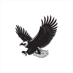 Powerful Eagle Silhouette Clip art