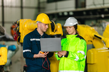 Robotic Technician Performing Safety Maintenance.