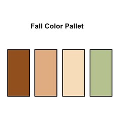 Fall color guide palette catalog collection for designer and artist.