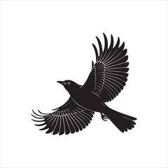 Flying Bird Silhouette Clip art