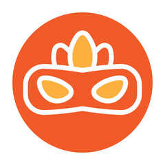 Carnival Celebration Vector Glyph Two Colors Icon Design