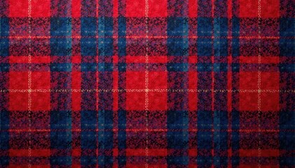 Classic red and blue plaid seamless textile pattern, plaid texture, seamless pattern