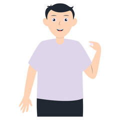 Illustration of Dental Care. Vector Cartoon Character