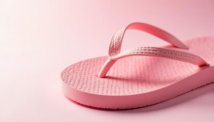 Close-up of a flip-flop on a pure white backdrop , sole, sandal, rubber