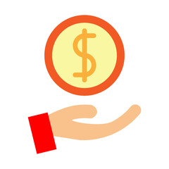 Financial Aid Vector Flat Icon Design