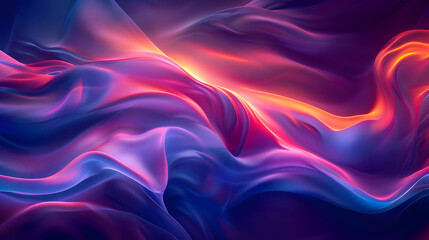 Obraz premium Dynamic flowing abstract design with vibrant hues.