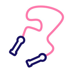 skiprope Vector Line Two Colors Icon Design