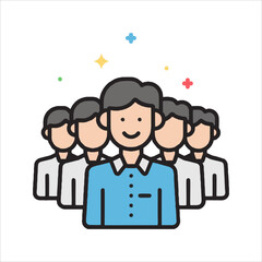 business people with speech bubbles